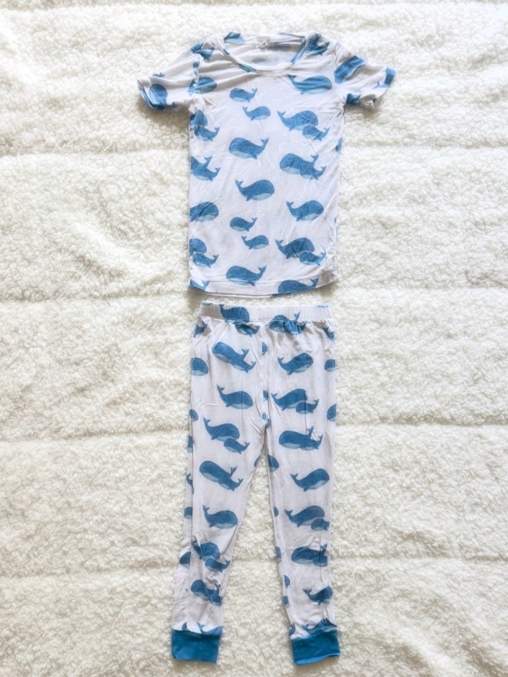 Boys whale bamboo pajamas
